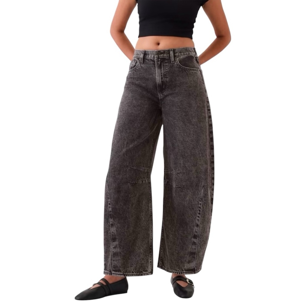 Black Barrel Jeans
